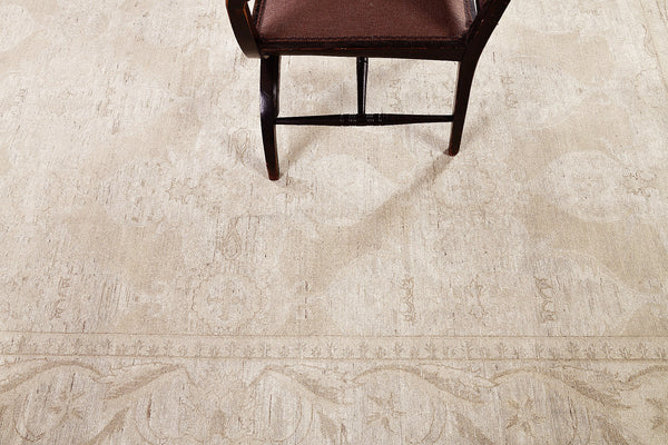 Vintage Style Arts and Crafts Rug - overhead flat lay view [#2] (3)