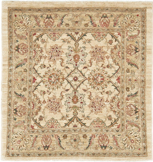 Natural Dye Sultanabad Revival Square Rug