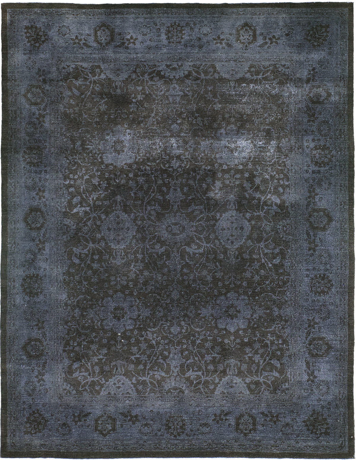 Overdyed Vintage Style Antique Tabriz Revival Rug - artisan revival weave - one-of-a-kind handmade area rug