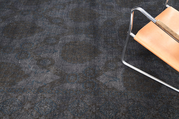 Overdyed Rapture Collection Rug - overhead flat lay view