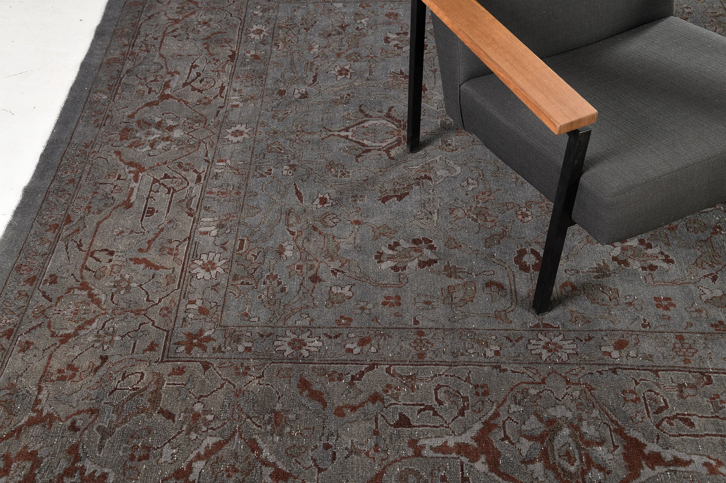 Overdyed Sultanabad Revival Rug