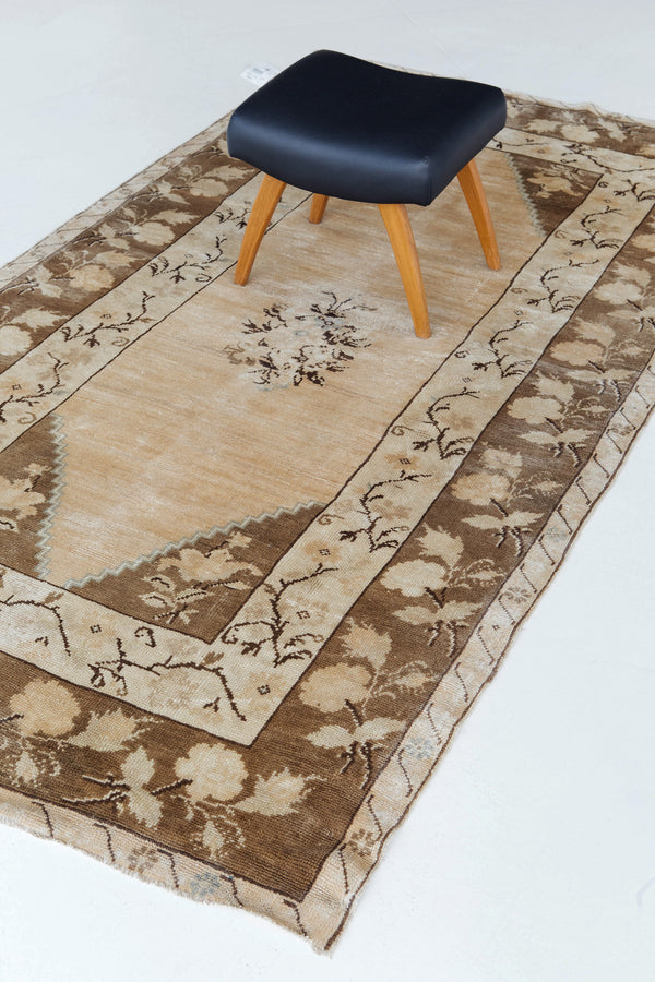 Vintage Turkish Anatolian Rug - hand-knotted in Turkey - styled in room setting [#10]