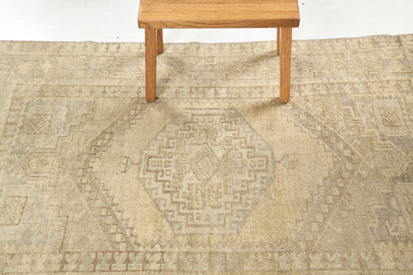 Vintage Turkish Anatolian Rug - hand-knotted in Turkey - styled in room setting [#7]