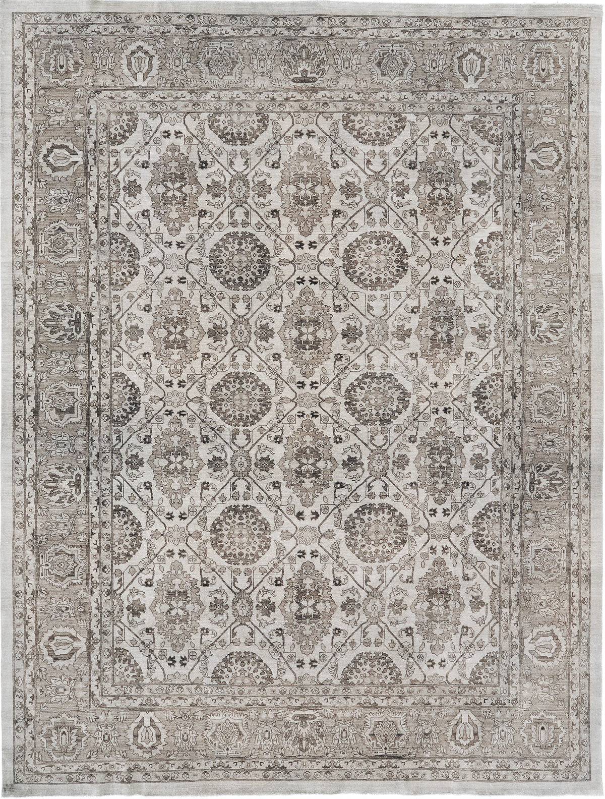 Vintage Style Mahal Design Rug - one-of-a-kind handmade area rug [#9]
