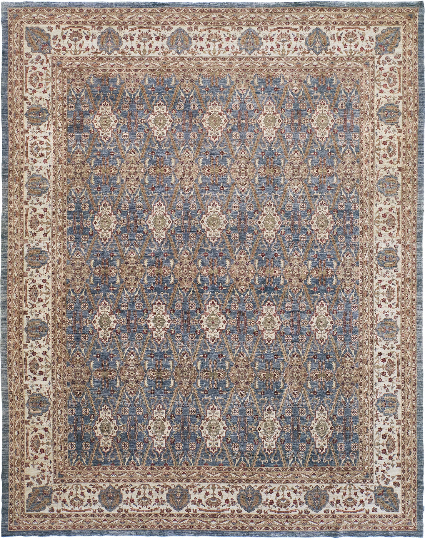 Natural Dye Agra Allover Design Rug Bliss Collection