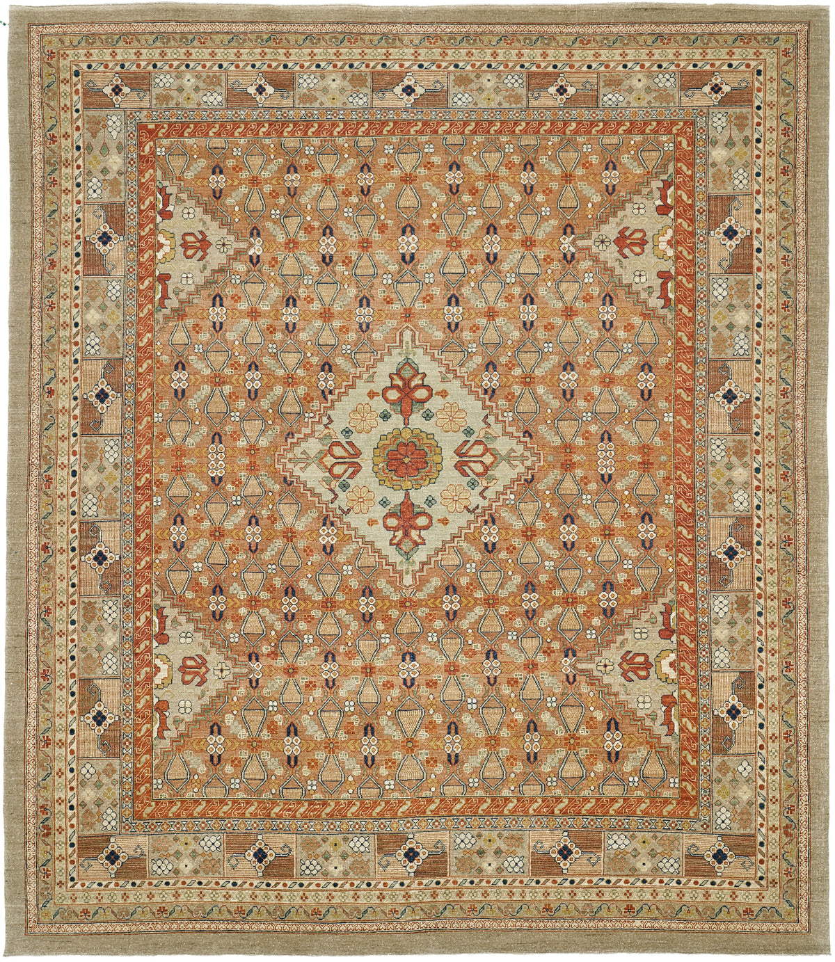 Natural Dye Malayer Revival Rug - artisan revival weave - one-of-a-kind handmade area rug