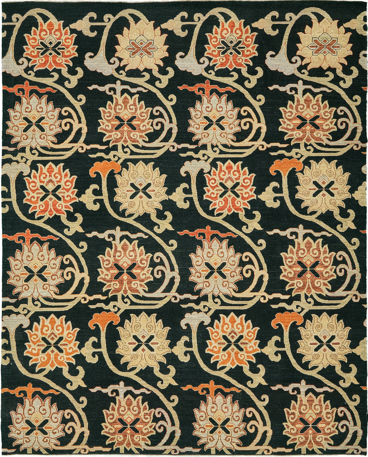 Natural Dye Arts and Crafts Design Divine Collection - one-of-a-kind handmade area rug [#1]
