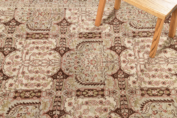 Natural Dye Lavar Kerman Design Bliss Collection - overhead flat lay view (2)