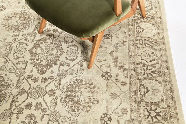 Vintage Style Mahal Revival Rapture Collection - artisan revival weave - full length showing color variation
