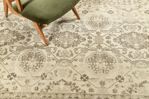Vintage Style Mahal Revival Rapture Collection - artisan revival weave - styled in room setting