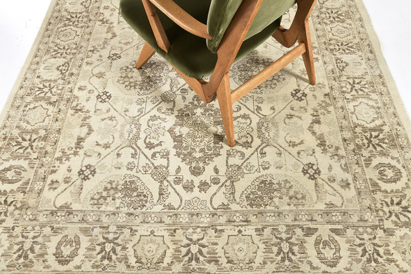Vintage Style Mahal Revival Rapture Collection - artisan revival weave - detailed border and fringe