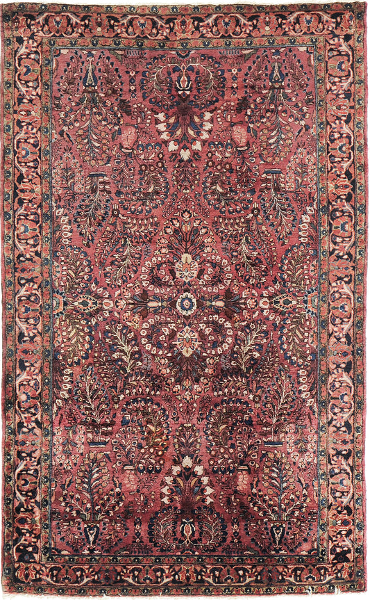 Persian Rug 4099 Vintage Persian Sarouk Rug 15262