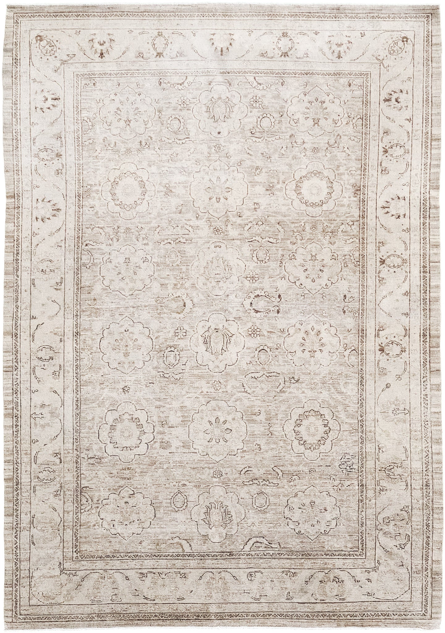 Vintage Style Tabriz Hadji Jalili Revival Rug