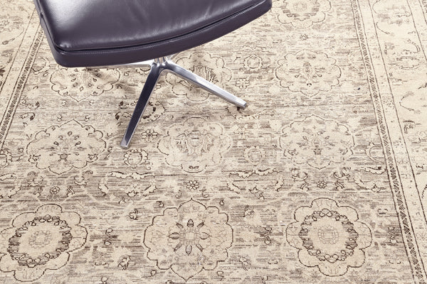 Vintage Style Tabriz Hadji Jalili Revival Rug - artisan revival weave - styled in room setting [#1]
