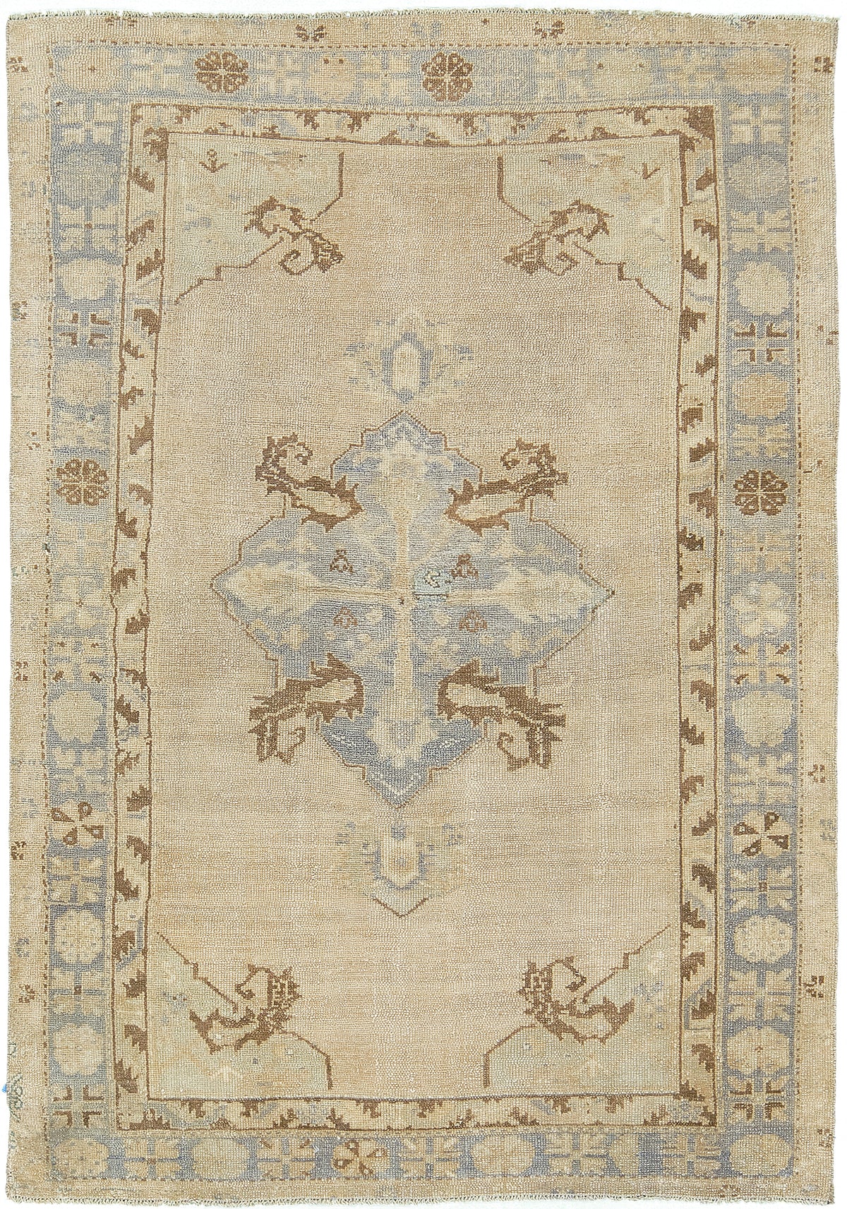Vintage Turkish Anatolian Rug - hand-knotted in Turkey - one-of-a-kind handmade area rug [#11]