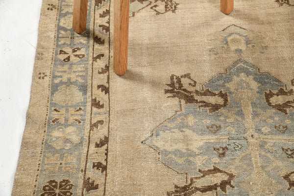 Vintage Turkish Anatolian Rug - hand-knotted in Turkey - styled in room setting [#11]