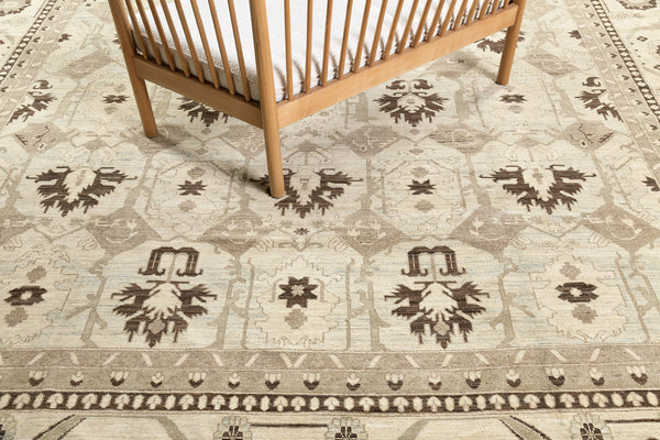Vintage Style Bakhshaish Design Rug - styled in room setting [#2]