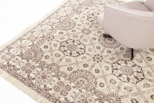 Vintage Style Arts and Crafts Rug - overhead flat lay view [#2] (2)