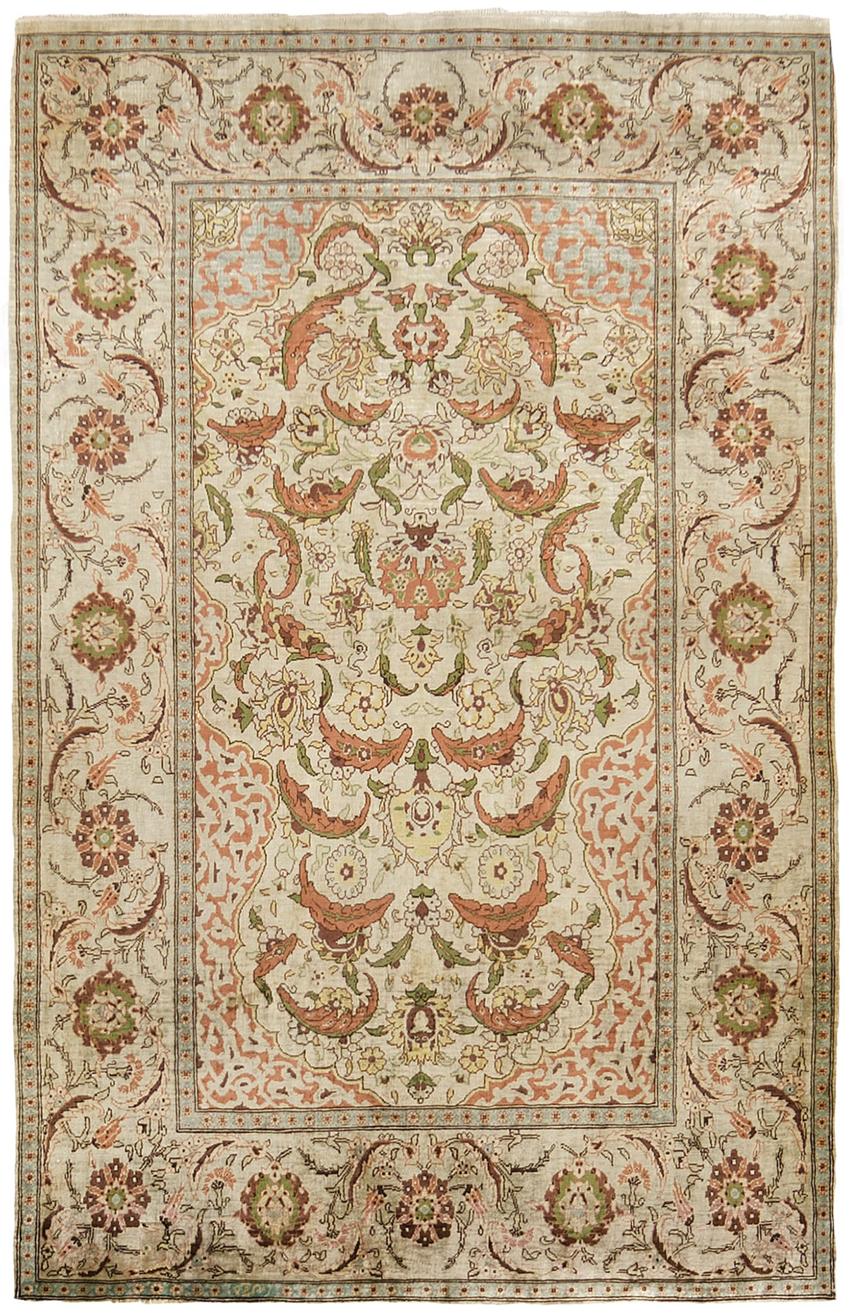 Vintage Turkish Hereke - hand-knotted in Turkey - one-of-a-kind handmade area rug [#8]