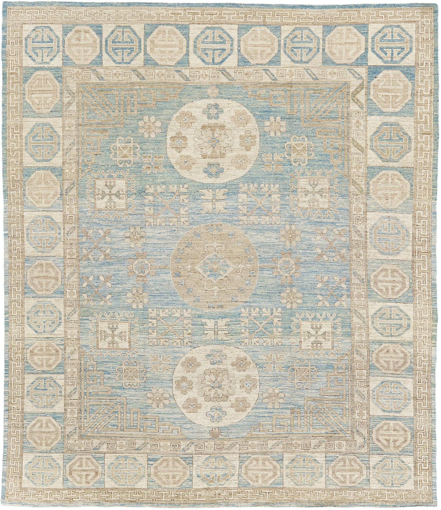 Vintage Style Khotan Revival Rug