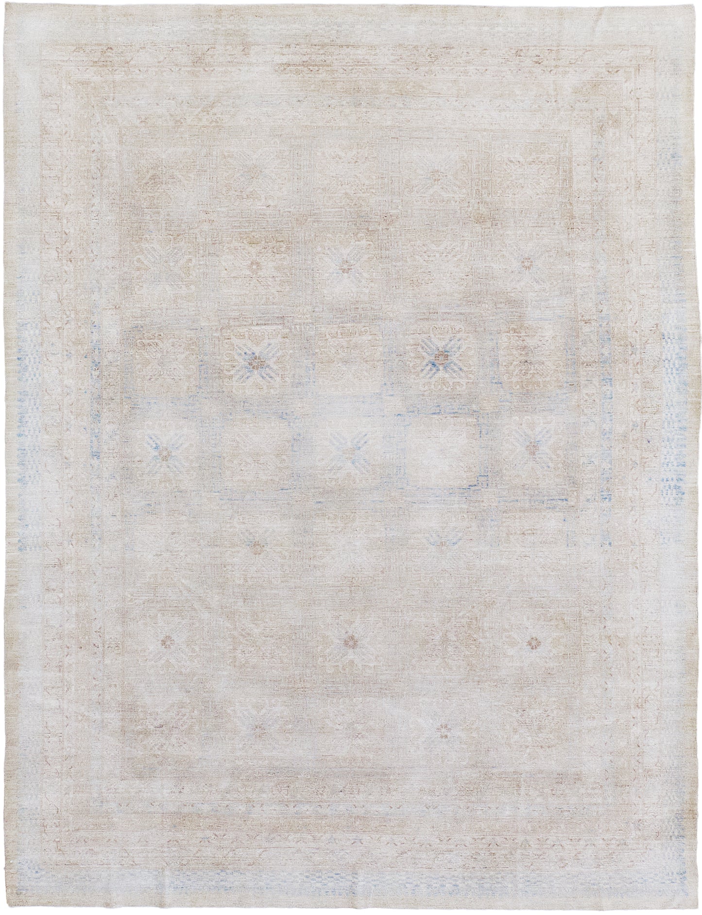 Vintage Style Khotan Revival Rug - East Turkestan Khotan - one-of-a-kind handmade area rug [#36]