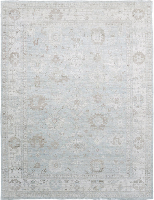 Vintage Style Oushak Design Rug D5483