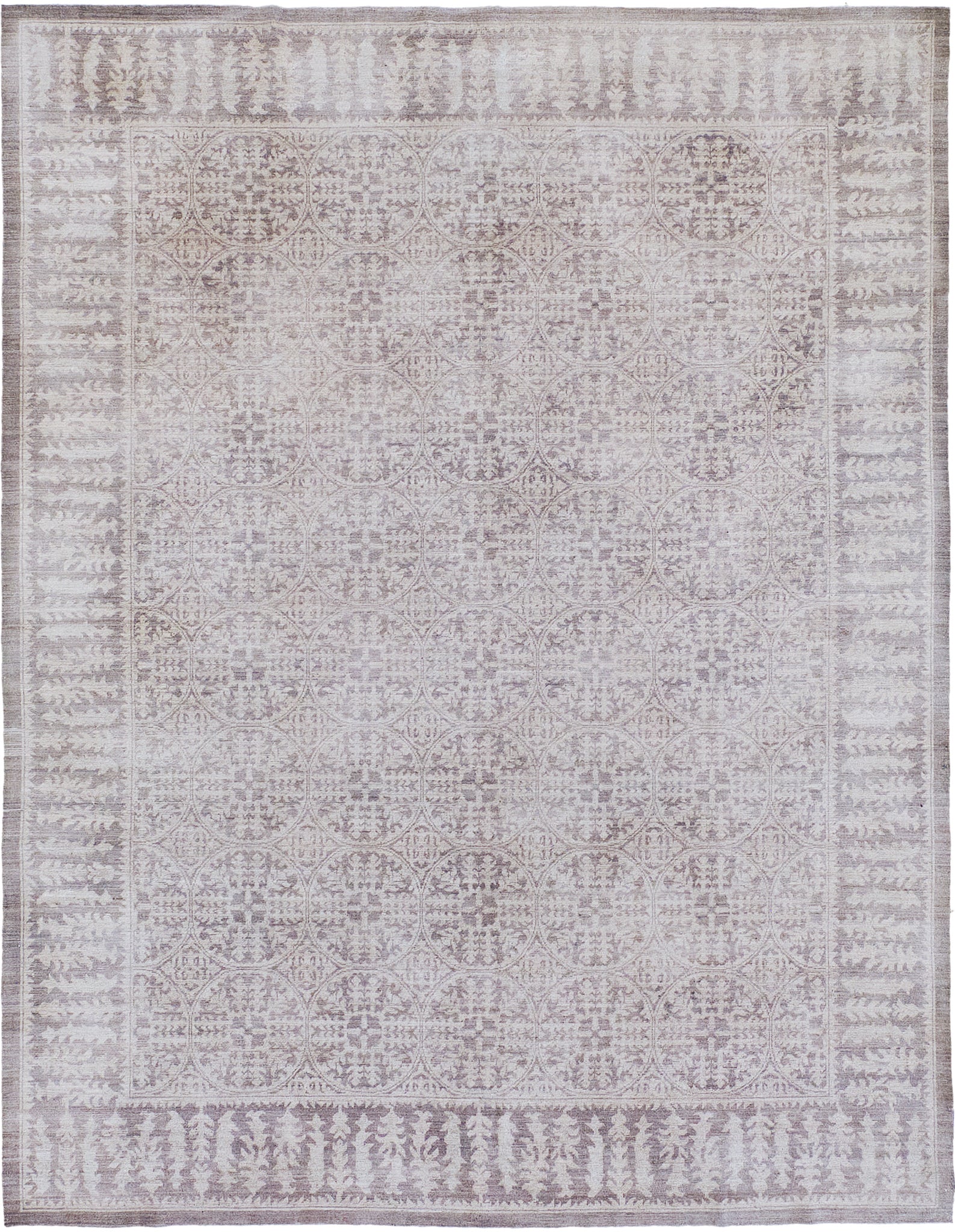 Vintage Style Arts and Crafts Design Rug - one-of-a-kind handmade area rug [#4]