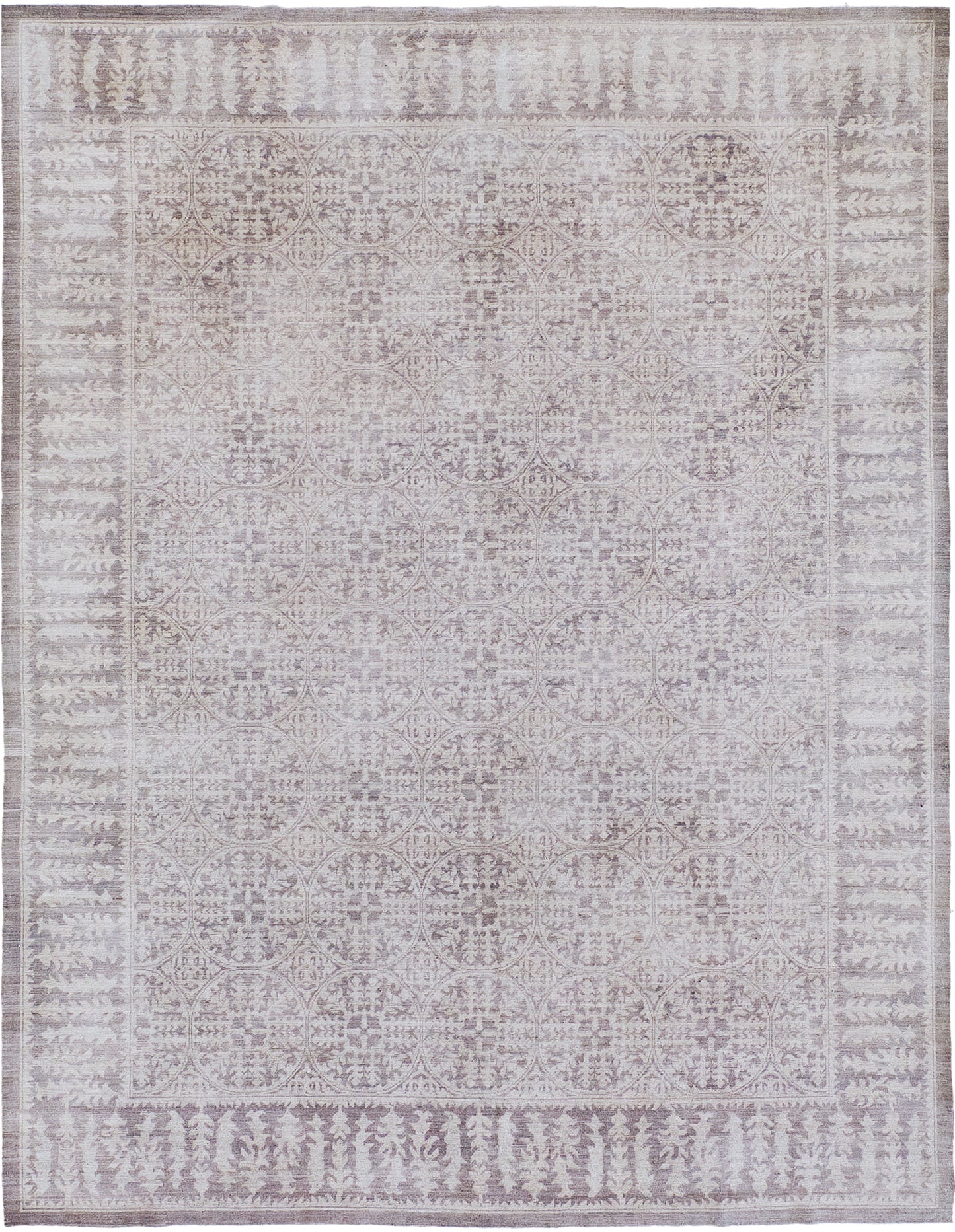 Vintage Style Arts and Crafts Design Rug - one-of-a-kind handmade area rug [#4]