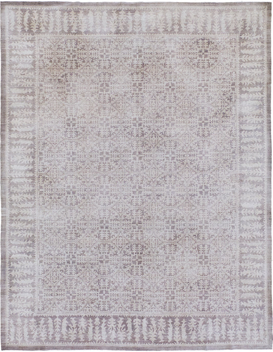 Vintage Style Arts and Crafts Design Rug - one-of-a-kind handmade area rug [#4]