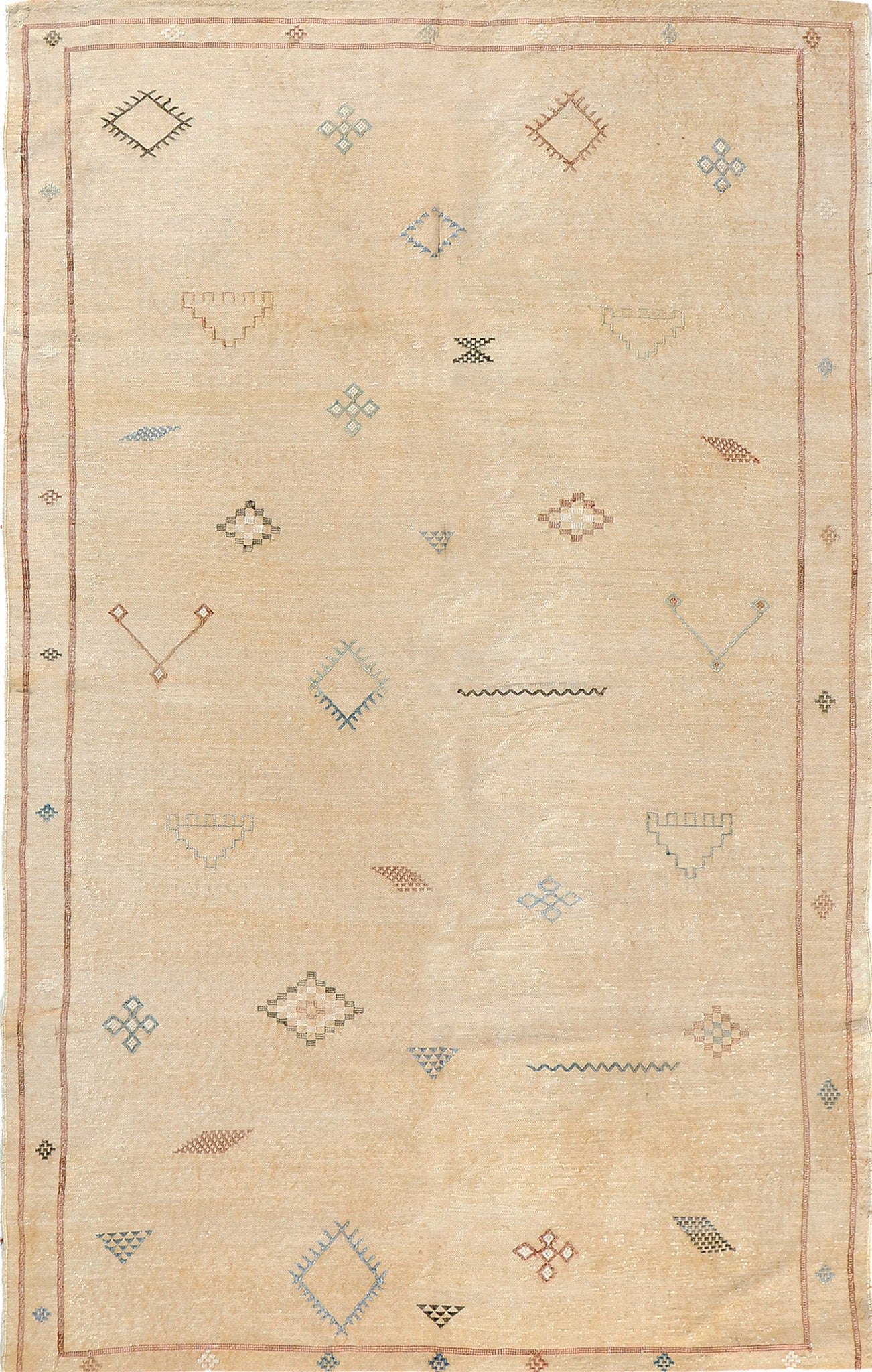 Vintage Style African Tribal Flat Weave Kilim