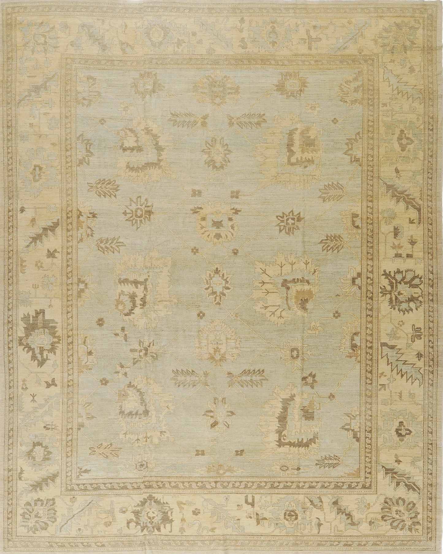 Vintage Style Oushak Revival Rug