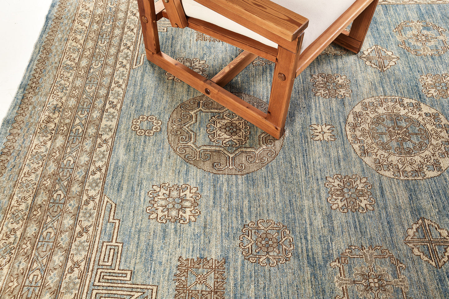 Vintage Style Khotan Design Rug