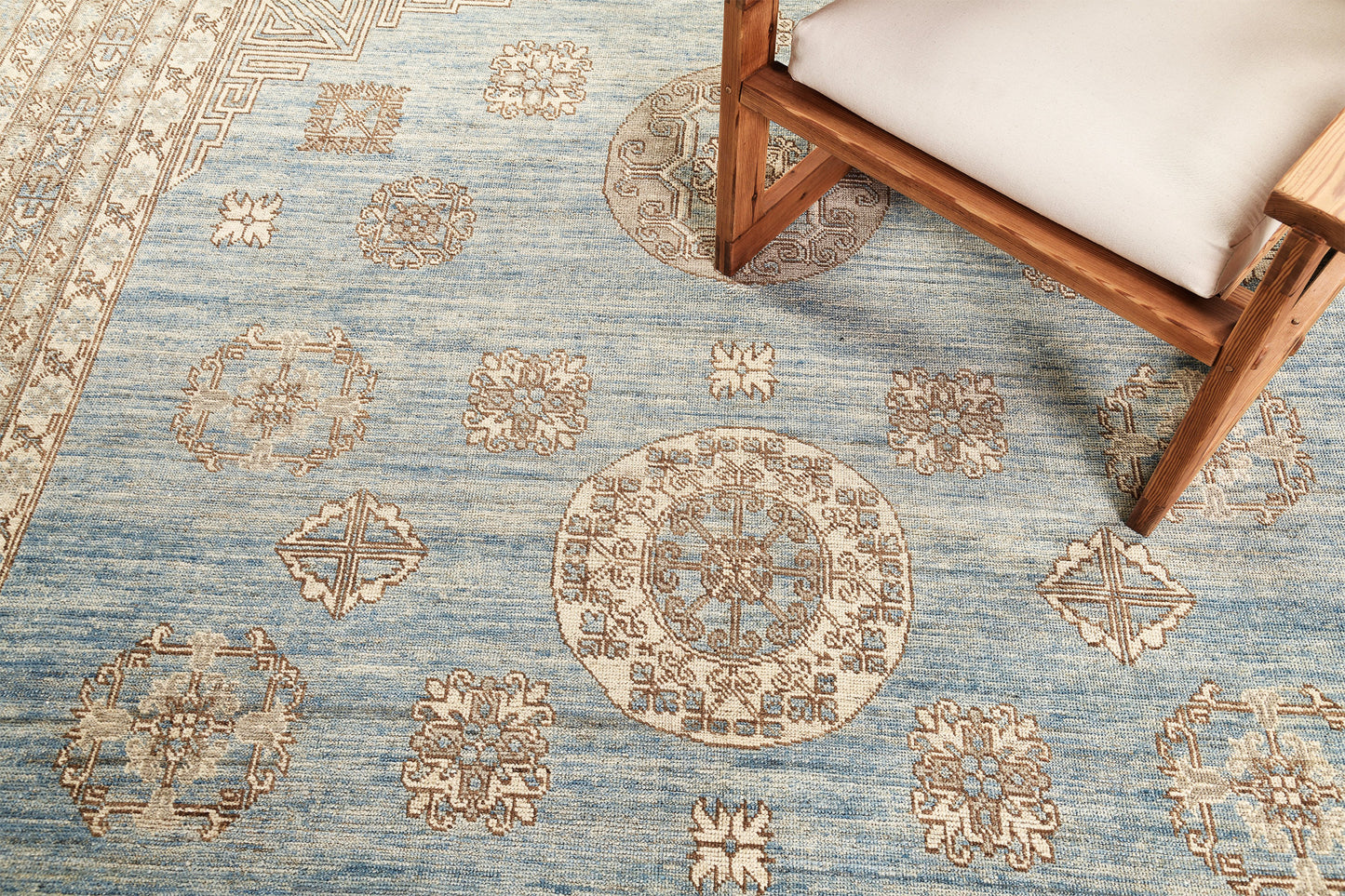 Vintage Style Khotan Design Rug