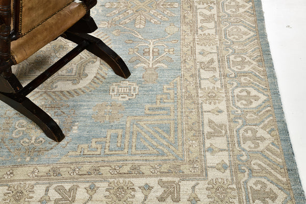 Khotan, Vintage Style Safira Collection - East Turkestan Khotan - styled in room setting [#3]