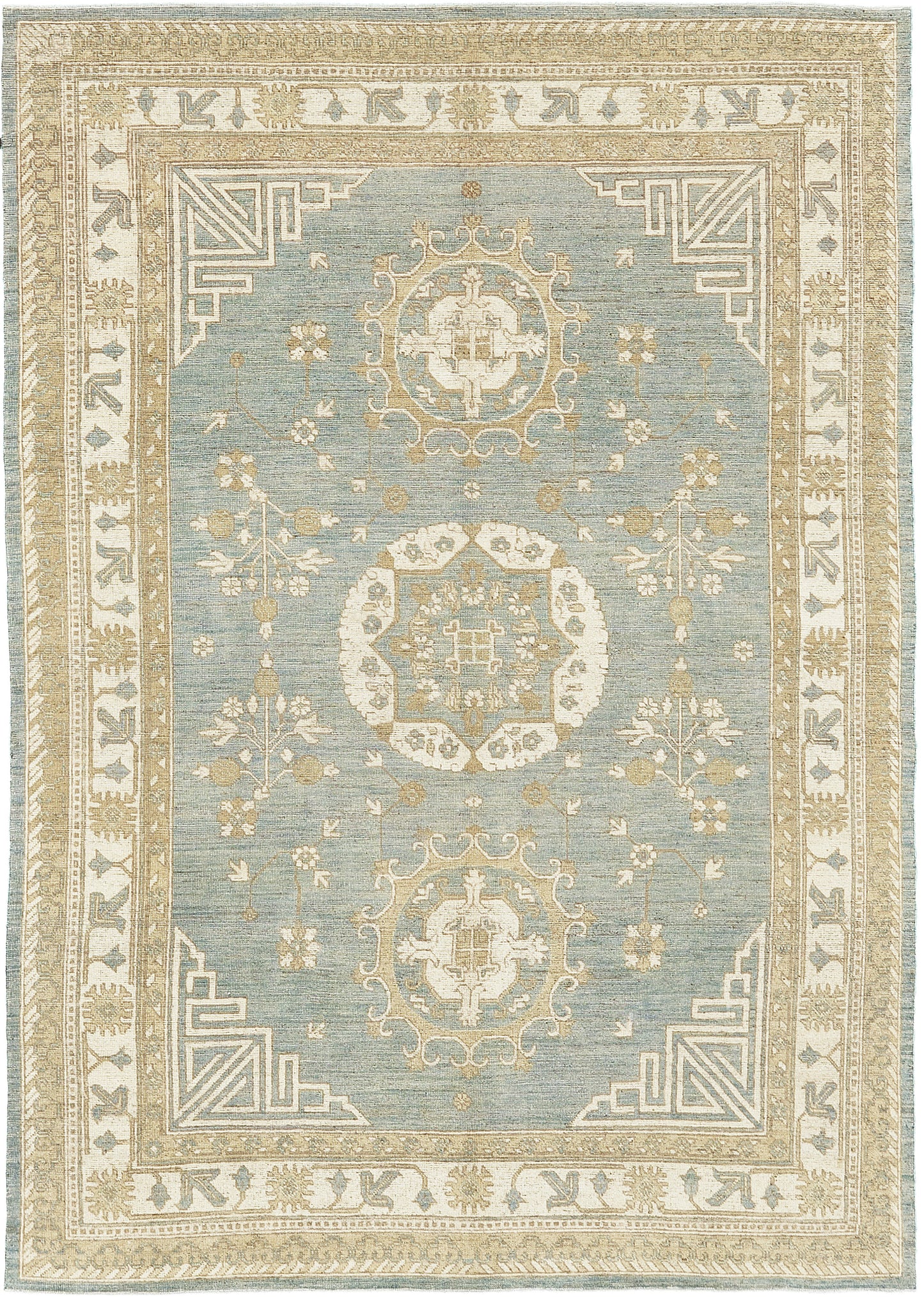 Vintage Style Khotan Revival Rug