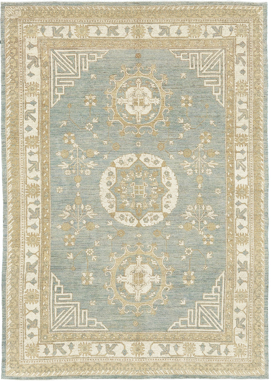 Vintage Style Khotan Revival Rug