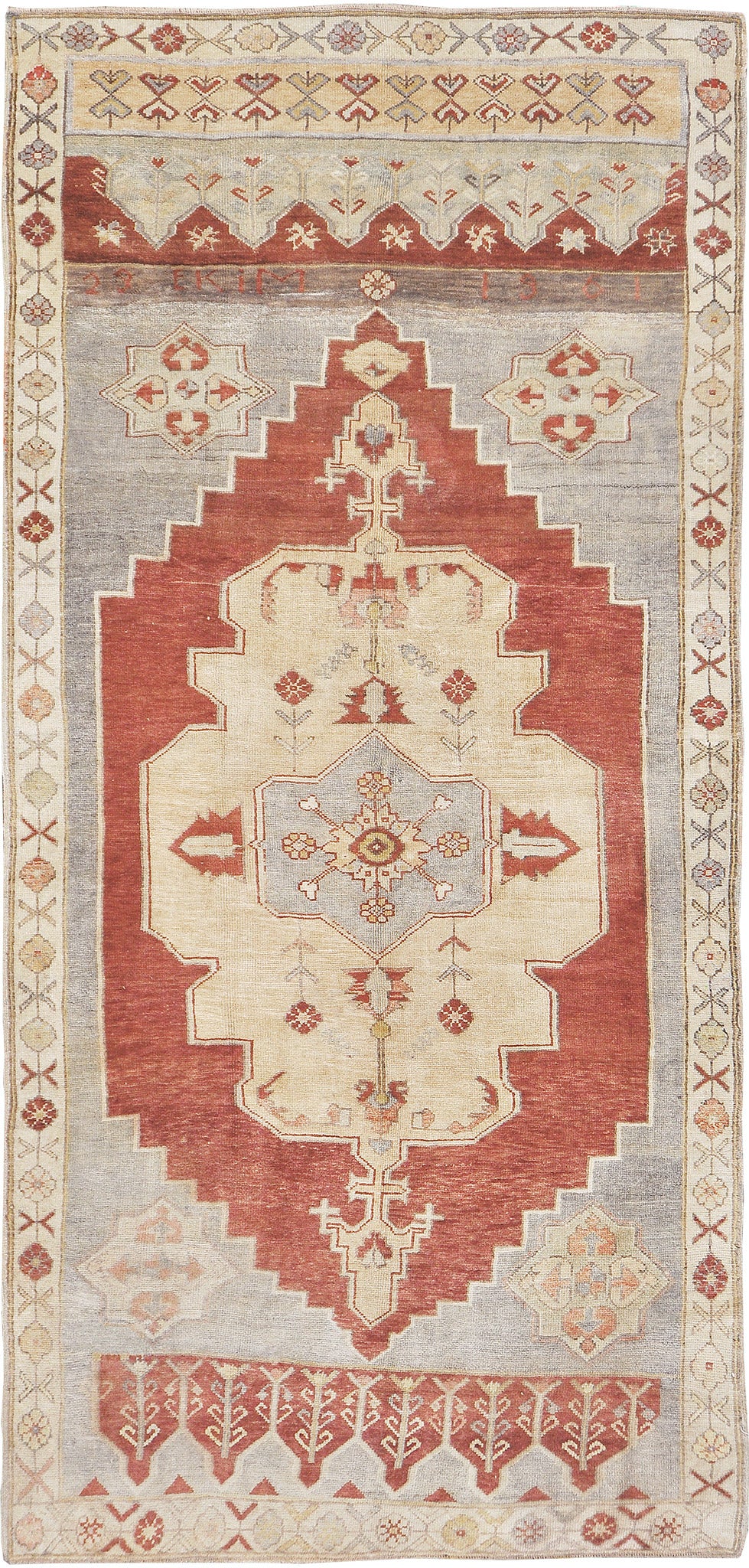 Vintage Turkish Anatolian Rug - hand-knotted in Turkey - one-of-a-kind handmade area rug [#70]