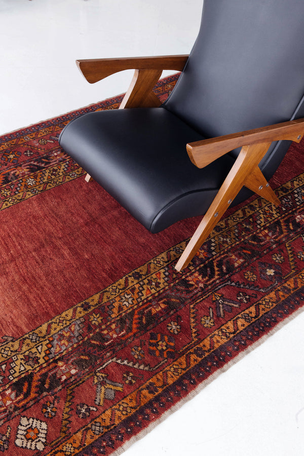 Vintage Turkish Anatolian Runner - hand-knotted in Turkey - styled in room setting [#13]