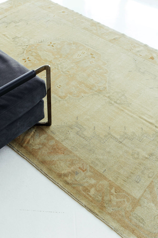 Vintage Turkish Anatolian Rug - hand-knotted in Turkey - styled in room setting [#117]