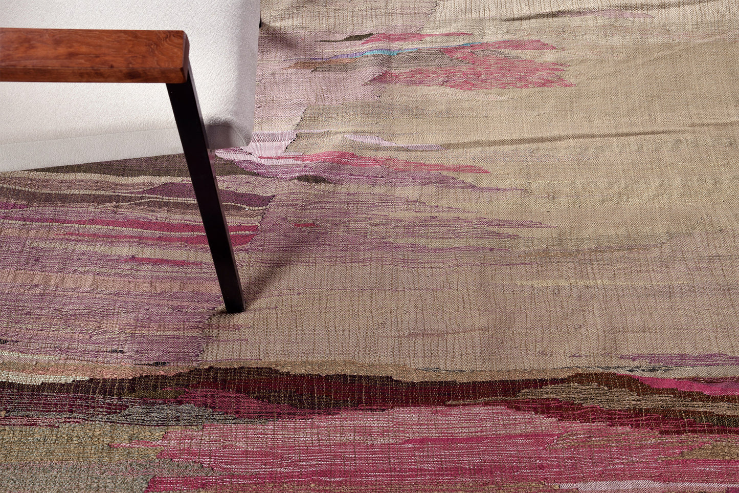 1970s European Flat weave Kilim by Diane Didier