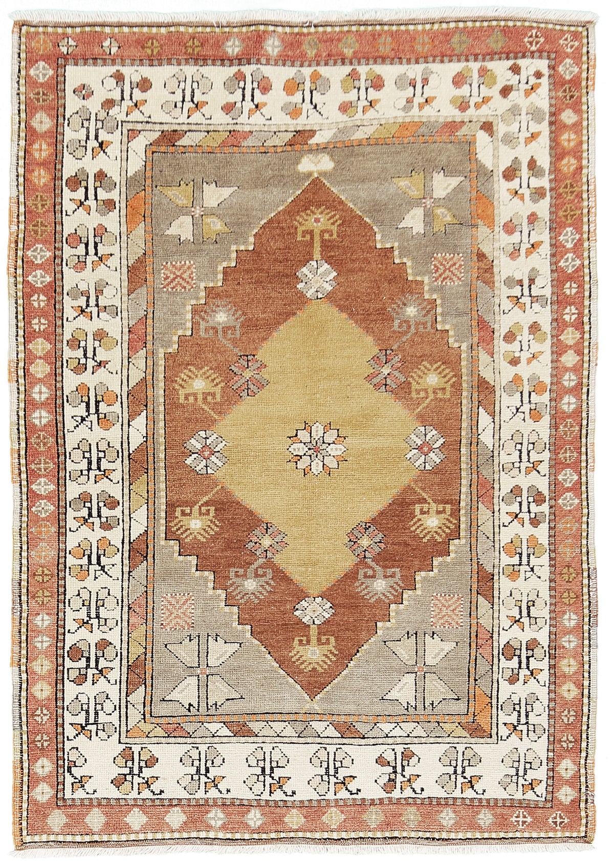 Vintage Turkish Anatolian Rug - hand-knotted in Turkey - one-of-a-kind handmade area rug [#88]