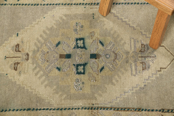 Vintage Turkish Anatolian Rug - hand-knotted in Turkey - close-up of weave texture and pile [#60]