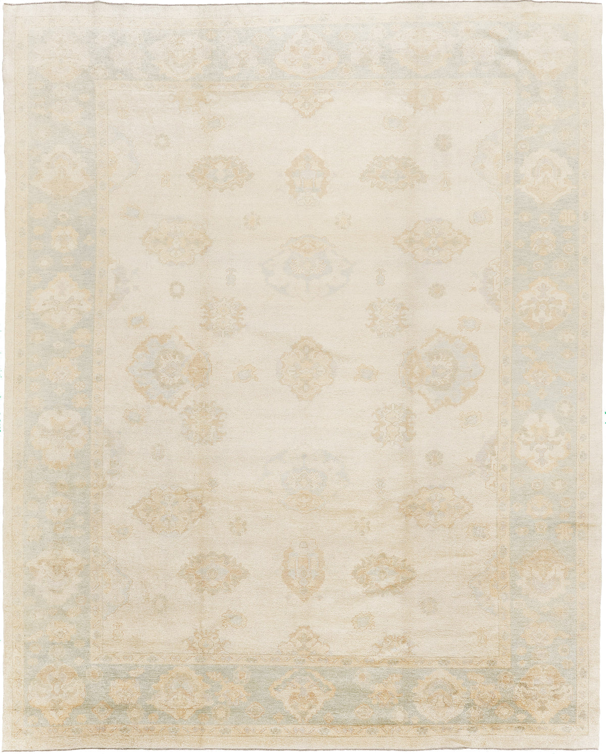 Turkish Oushak Revival Rug - hand-knotted in Turkey - one-of-a-kind handmade area rug [#27]