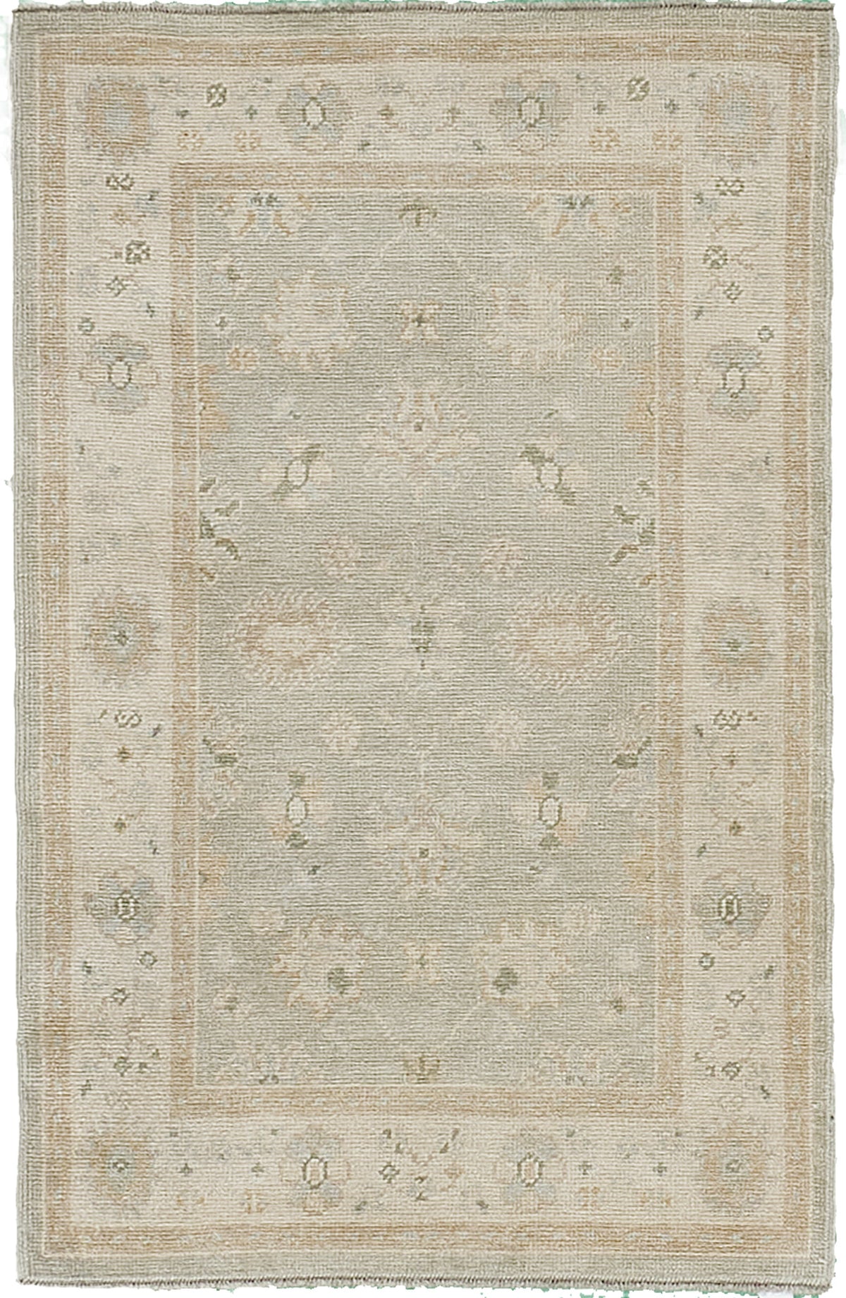 Turkish Oushak Revival Rug - hand-knotted in Turkey - one-of-a-kind handmade area rug [#13]