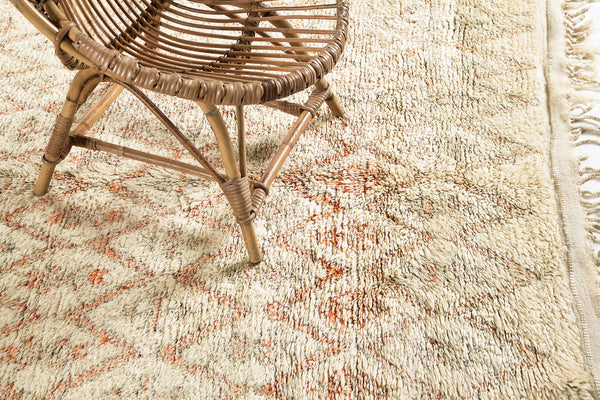 Modern Rug Image 13147 Vintage Moroccan Beni Ourain Tribe Rug