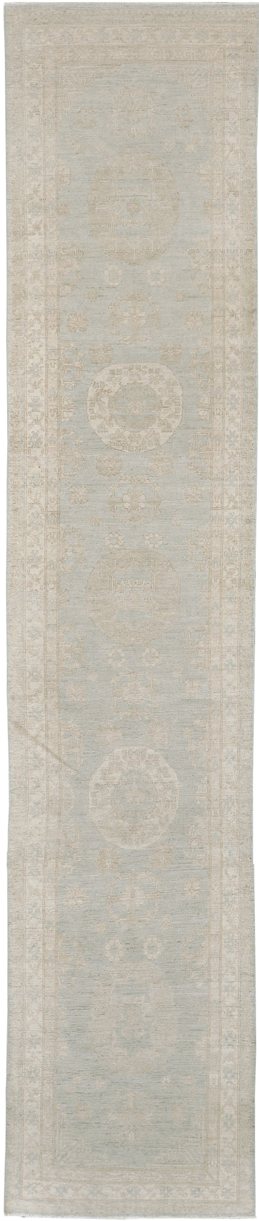 Vintage Style Khotan Design Runner - East Turkestan Khotan - one-of-a-kind handmade area rug [#8]