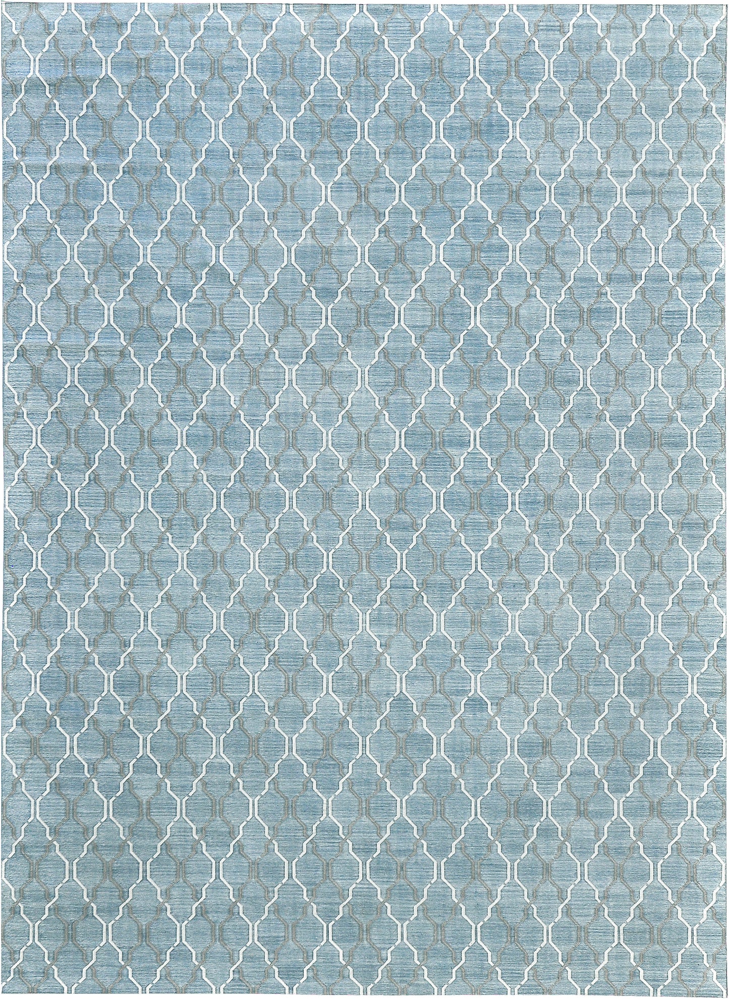 Contemporary Flat-Weave Silk Rug Cielo Collection