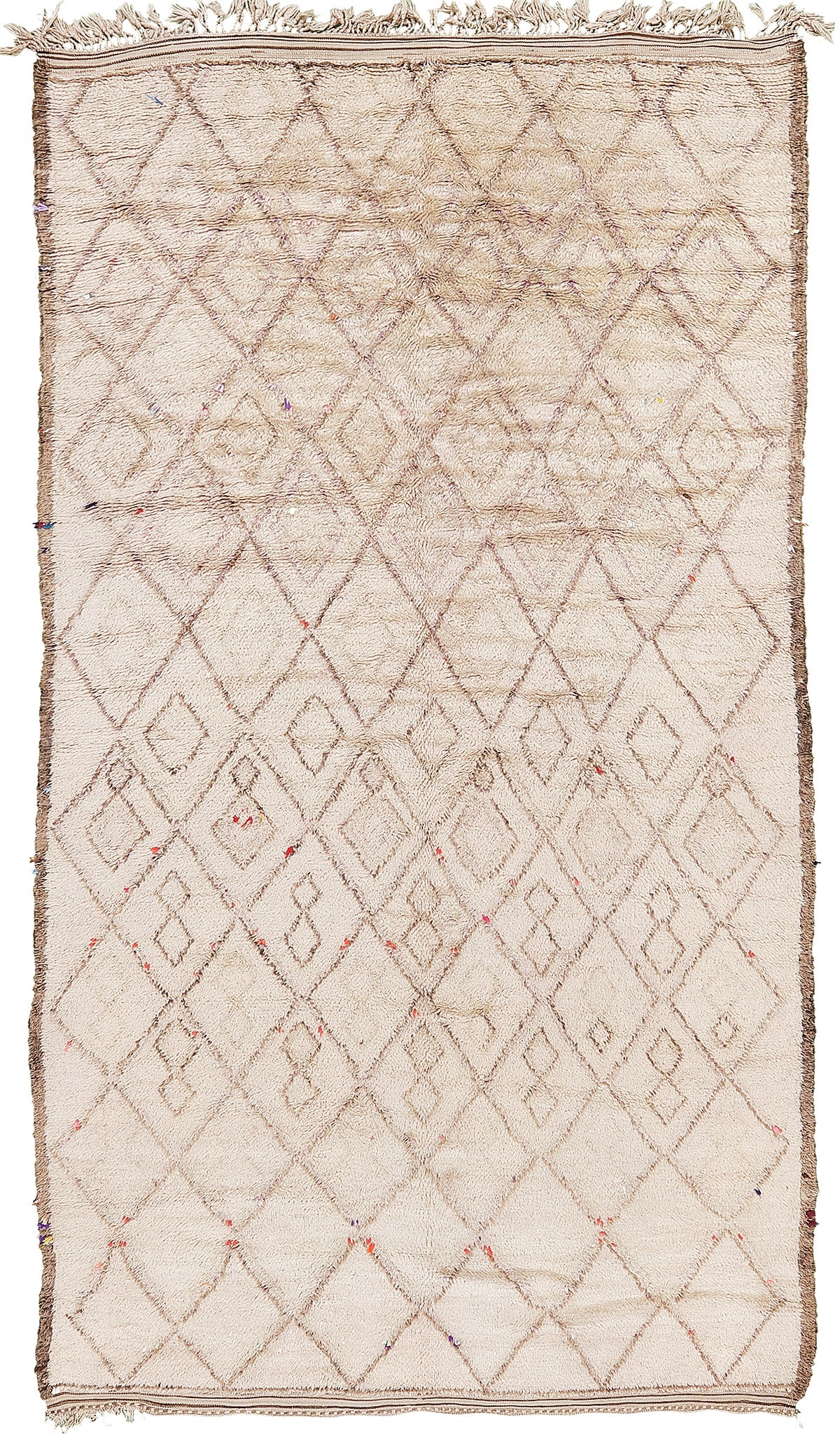 Modern Rug Image 13118 Vintage Moroccan Beni Ourain Tribe Rug