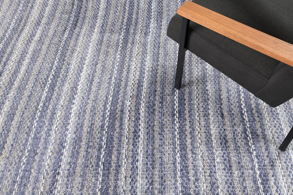 Modern Hand Loom Rug Luca Collection - detailed border and fringe [#1]