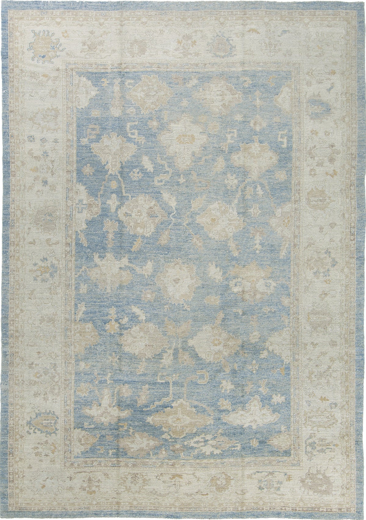 Turkish Oushak Revival Rug - hand-knotted in Turkey - one-of-a-kind handmade area rug [#6]